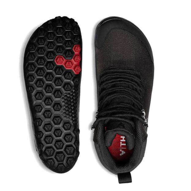 Vivobarefoot Men's Tracker Textile Boots Obsidian | Happy Little Soles