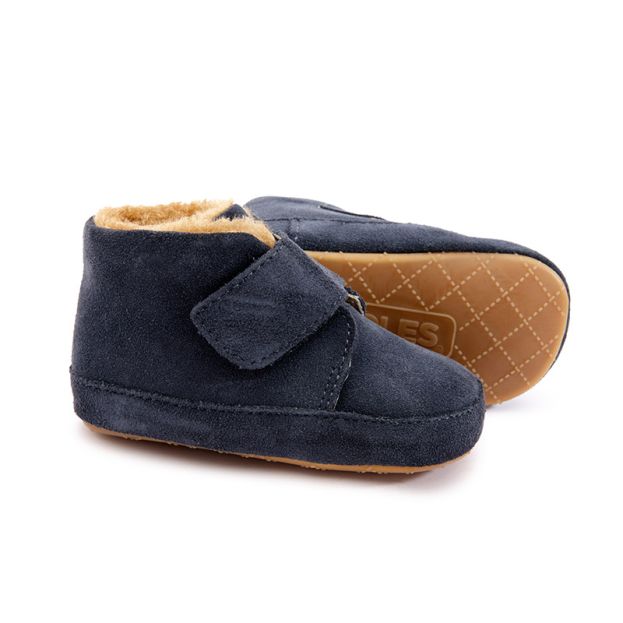 Old Soles Shloofy Pre Walker Navy Suede | Happy Little Soles