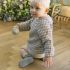 Go Baby Go Non-Slip Organic Cotton Socks in Grey