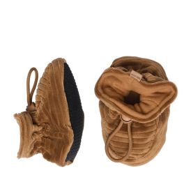 MP Denmark Velvet Booties Bone Brown