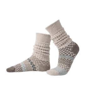 Solmate Adults Fusion Slouch Socks - Seashell