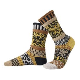 Solmate Adults Socks Honey Bee