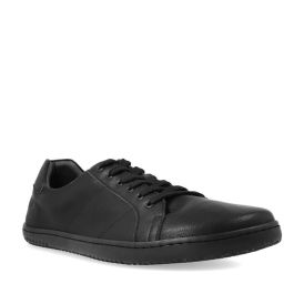 Black Angles Linos Shoes With Smooth Leather Upper, Flexible Sole, And Minimalist Design, Offering Sleek Style And All-Day Comfort