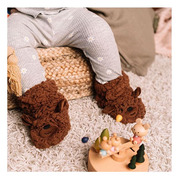 Cozy Sole Bear Soft Sole Slippers