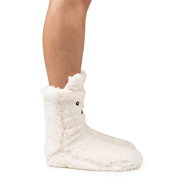 Cozy Sole Adult and Kids Slipper Socks Snow