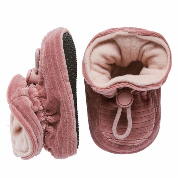 MP Denmark Velvet Booties Dark Rose