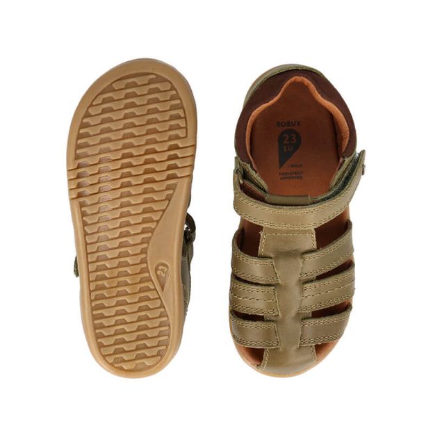 Bobux Roam Sandal Olive and Toffee