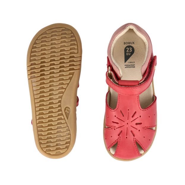 Bobux Compass Sandal Mineral Red and Rose