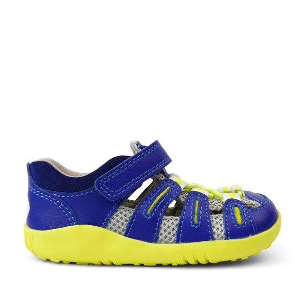 Bobux SU Summit Sandal Blueberry Neon