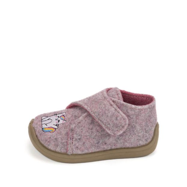 Bar3Foot Elf Pascal Wooly Slippers Pink