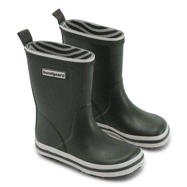Bundgaard Kids Classic Charly High Wellingtons Army Green
