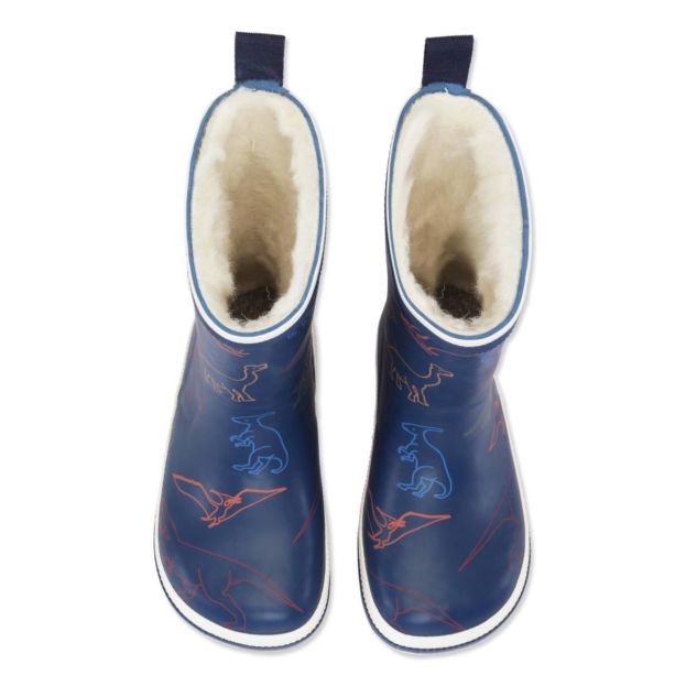 Bundgaard Classic Charly High Winter Wellingtons Dinosaur