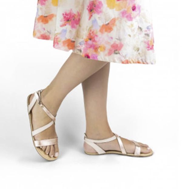 Shapen Calla Sandal Rose Gold