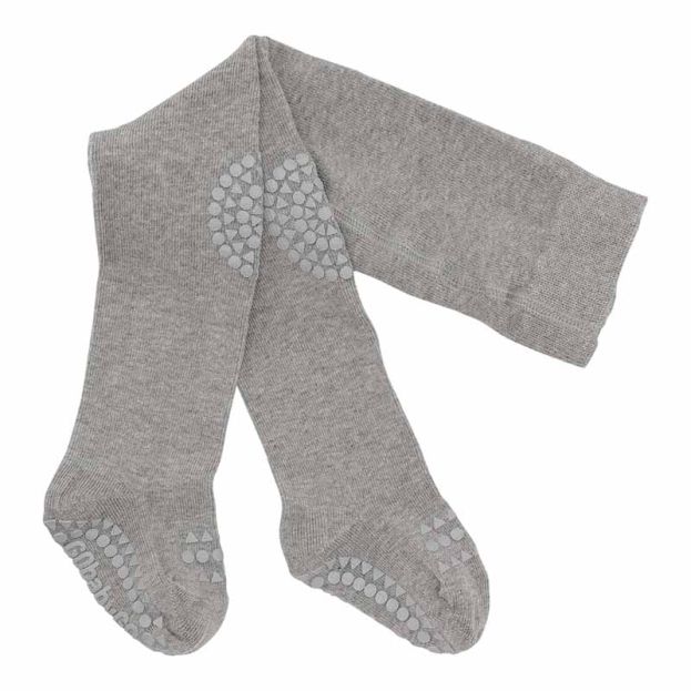 Go Baby Go Crawling Tights in Grey