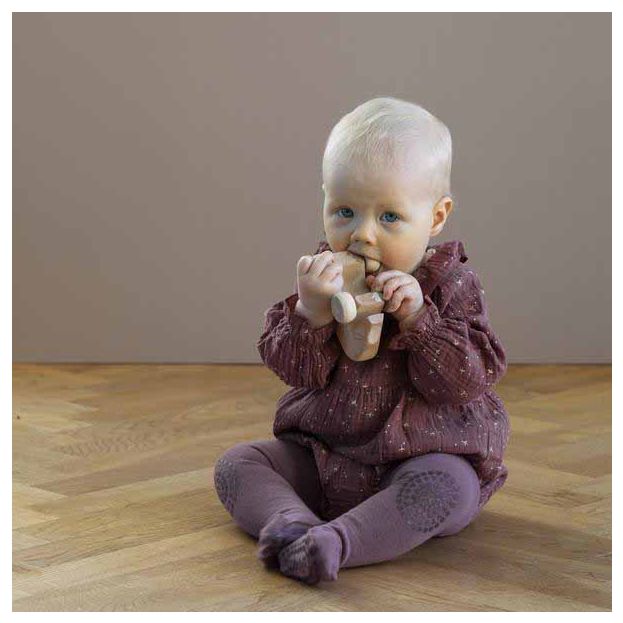 Go Baby Go Crawling Tights in Misty Plum