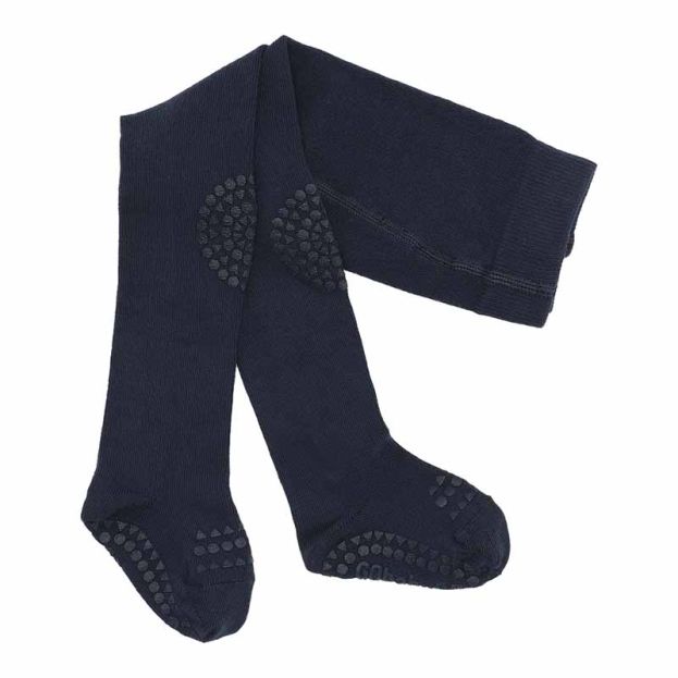 Go Baby Go Crawling Tights in Navy Blue