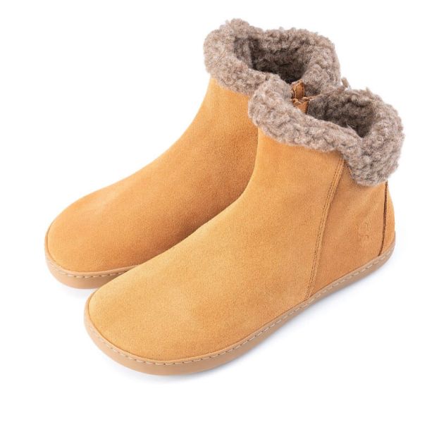 Shapen Fluffy Boots Brown