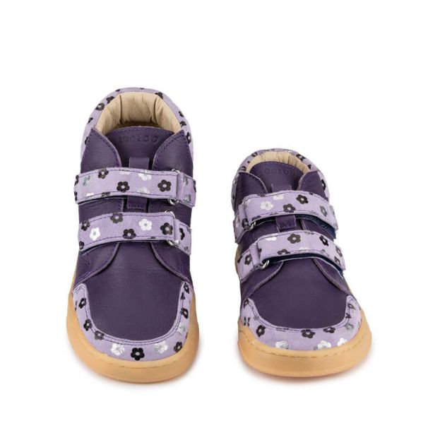 Zeazoo Kids Fox Boots Purple Flowers