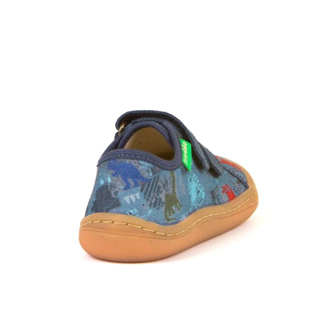 Froddo Barefoot Canvas Shoes Dinosaurs Denim