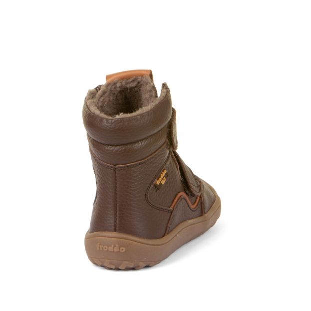 Froddo Barefoot Waterproof Winter Boots Brown Leather