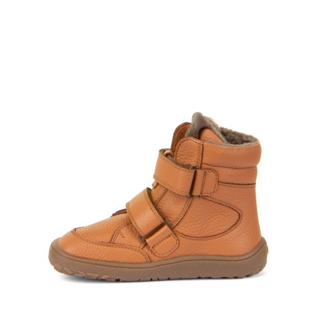 Froddo Barefoot Waterproof Winter Boots Cognac Leather