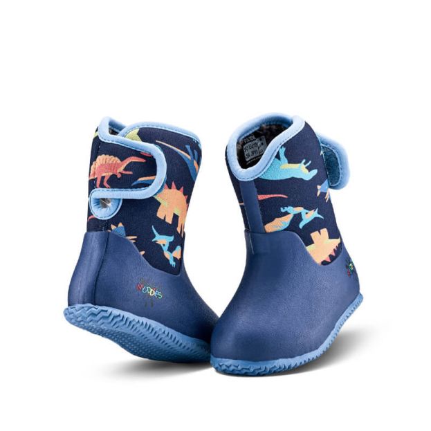 Muddies  Waterproof Boots in Dinosaur Blue