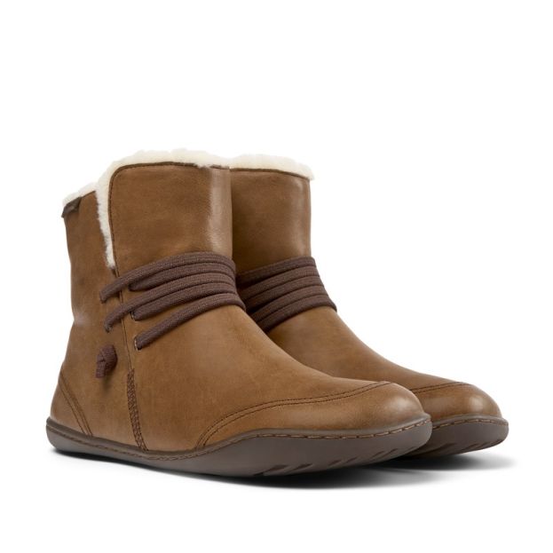 Camper Ladies Peu Mid-Height Boots Brown