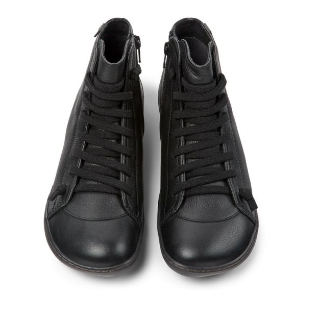 Camper Ladies Peu Lace Ankle Boot All Black
