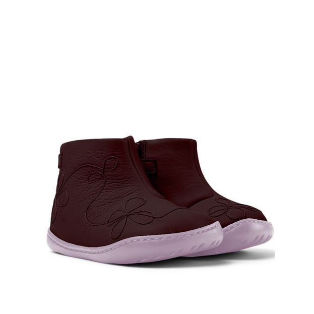 Camper Kids First Peu Chelsea Boots Burgundy