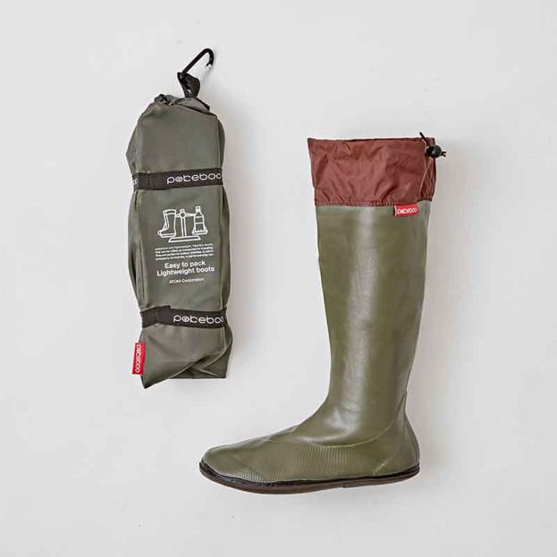 Pokeboo Packable Wellington Boots Khaki