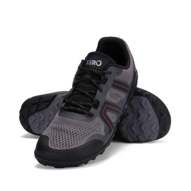 Xero Men's Mesa Trail II in Steel Grey Orange