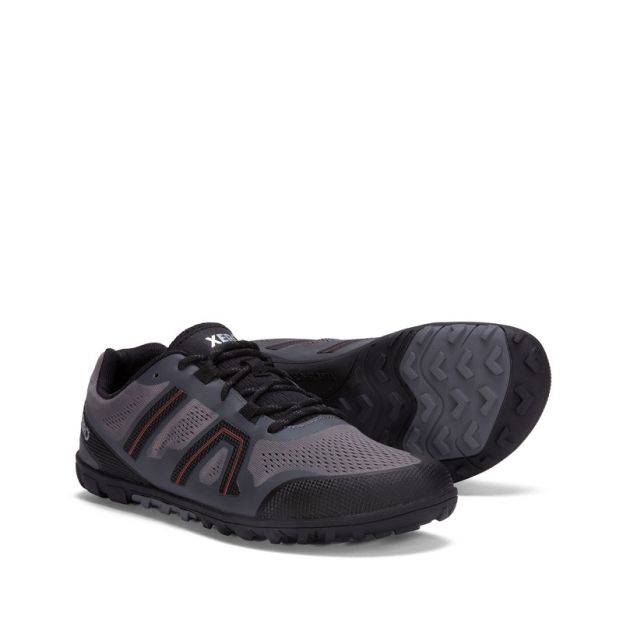 Xero Men's Mesa Trail II in Steel Grey Orange
