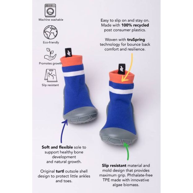 Turtl Socks in a Shell Blue