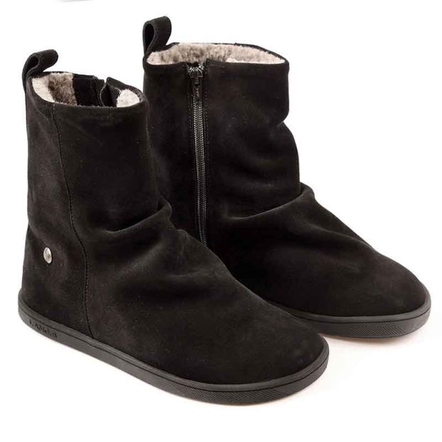 Tikki Lang.S Women's Velvet Boots in Black