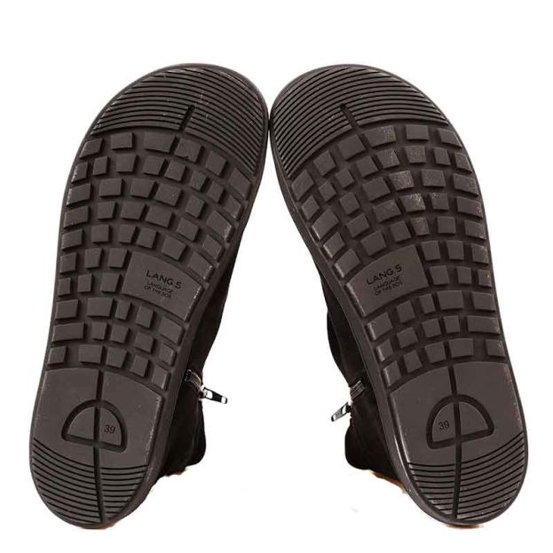 Tikki Lang.S Women's Velvet Boots in Black