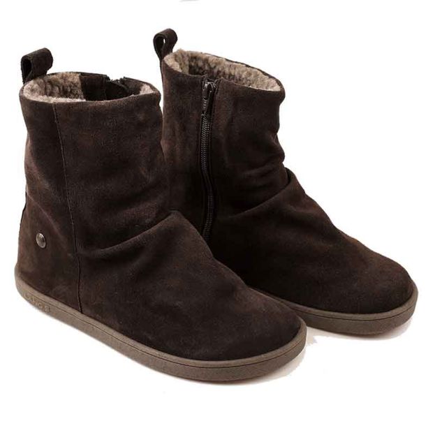 Tikki Lang.S Women's Velvet Boots in Brown