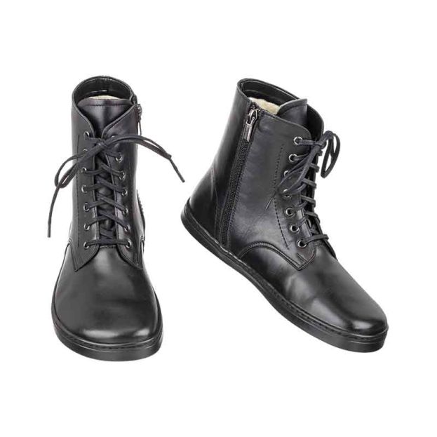 Peerko Adults Vegan Frost Zipper Boots Black